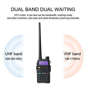 Baofeng-radio bidireccional VHF UHF de doble banda, UV-5R, para uso comercial - Product Image 3