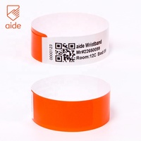 Bracelet d'identification thermique imperméable pour patient adulte avec code QR imprimé directement