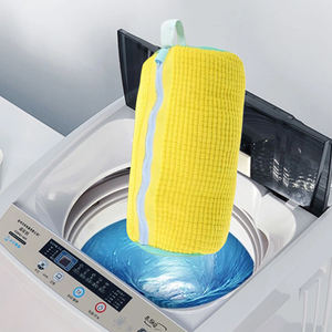 حقيبة غسيل أحذية قابلة لإعادة الاستخدام ، شبكة غسيل ، ألياف منفوشة ، إزالة أكياس غسل الأوساخ بسهولة ، منظم أحذية مضاد للتشوه - Product Image 3