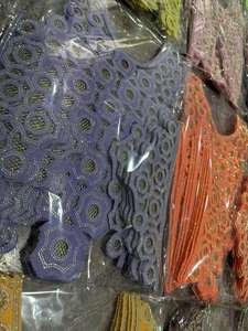 Collier brodé africain pour robe de mariée nigériane, décoration de couture, matériel DIY, accessoire de col doré - Product Image 5