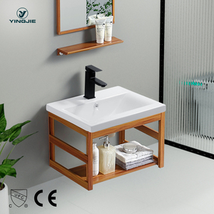 Baño Canton Fair 2023 lava manos flotantes inodoro lavabo gabinete fregadero moderno tocador - Product Image 1