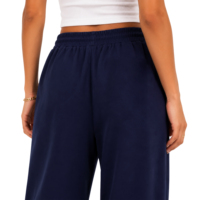 Pantalon de jogging en coton pour femme, coupe large et ample, style yoga, avec cordon de serrage, taille élastique et poches, idéal pour l'entraînement, vente en gros