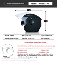 Casque de moto ouvert en plastique technique 3C personnalisé en usine, casque de sécurité 3/4, casque jet pour les trajets quotidiens en ville