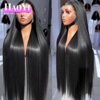 Perruques Lace Front en cheveux humains vietnamiens bruts, lisses, sans colle, avec dentelle HD, vente en gros pour femmes noires