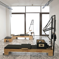 Réformateur Commercial Pilates Machine Demi-Tour Réformateur Pilates Studio Réformateur En Bois De Chêne Tour Pilates Machine avec Tour