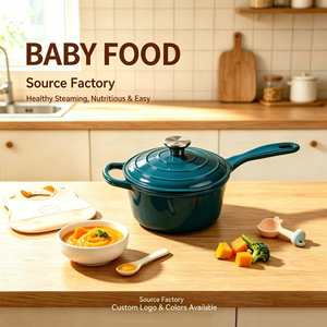 Olla para Sopa de Hierro Fundido Esmaltado Clásica de 19 cm con Tapa, Asa Única, Apta para Horno e Inducción, Antiadherente, Fácil de Limpiar - Product Image 4