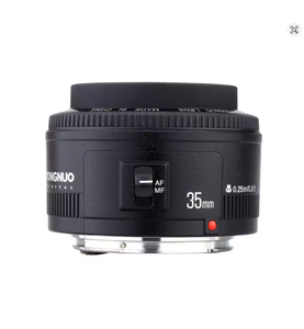 Ygnuo YN35mm F2レンズ1:2 AF/MF広角固定/プライムオートフォーカスレンズキヤノンEFマウントEOSカメラ用 - Product Image 1