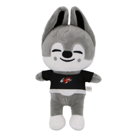 Jouets en peluche super doux en gros, dessin animé Bbokari Leebit Wolf Puppym, rembourrage en coton PP, cadeau pour enfants et adultes