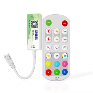 Control remoto inalámbrico Rf Ws2811 Ws2812B DC 5-24V RGB Controlador <span class=keywords><strong>Led</strong></span> Spi Pwm App2.4G Rgbic Music Diy Efecto dinámico Tira de luz - Product Image 1