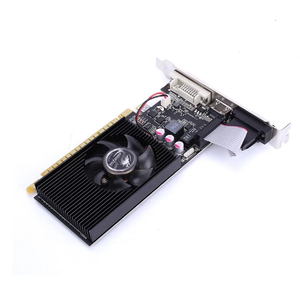 Geforce GT 710 <span class=keywords><strong>2GB</strong></span> <span class=keywords><strong>DDR3</strong></span> Carte graphique PC Ventilateur unique 19W Interface PCI Express 64 bits utilisée pour la sortie DVI de la station de travail pour ordinateur portable - Product Image 2