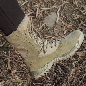 מגפי מדברי ירוק עם שרוולים ארוכים עבור אימון חיצוני טקטי & הרים ואפור גומי לציד - Product Image 6