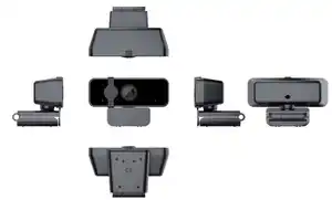 كاميرا ويب 1080p عالية الدقة بالكامل مع ميكروفون مدمج لإجراء المؤتمرات ومكالمات الفيديو