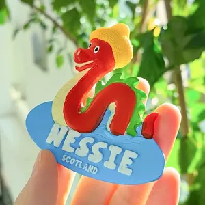 Adesivo frigo scozzese in resina di natale con Nessie nel Design dell'acqua - Product Image 3