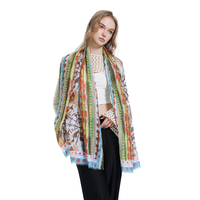 Écharpe en polyester de conception personnalisée à impression numérique de haute qualité Écharpe à motif DOT Foulard de conception propre