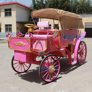 Calèche royale européenne haute performance rose pour le tourisme et les excursions – Transport spécial - Product Image 4