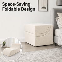 Fauteuil de salon moderne et écologique en éponge, ergonomique, convertible, avec ottoman peu encombrant pour la maison