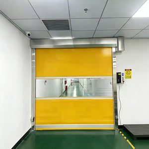 Puerta Enrollable de <span class=keywords><strong>PVC</strong></span> Resistente a los Rayos UV de Alta Velocidad - Puerta de Cortina Transparente para Cuartos Limpios e Instalaciones de Almacenamiento Seguro - Product Image 1