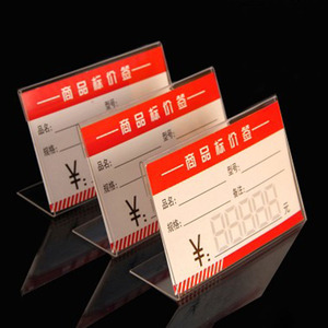 Acrylic Giá Danh Sách Tag Dấu Hiệu Trong Suốt Acrylic <span class=keywords><strong>Menu</strong></span> Chủ - Product Image 1