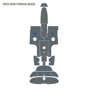 Revêtement de pont marin personnalisé en EVA, couleur clair sur mousse noire, pour YAMAHA 242 - Product Image 6
