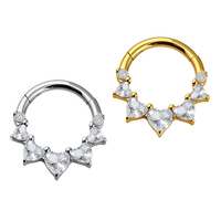 Cincin Hidung Titanium Thorrk ASTM F136 Berlapis PVD Silakan Tanyakan Katalog Cincin Hidung