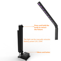 Projecteur mural de banquet TV RGBWA+UV, éclairage de scène sans fil DMX sur mât, batterie intégrée, 9x10W, pour table de buffet