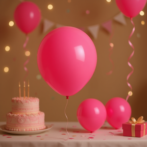 Globos de Látex Rosa Claro de 25cm, Paquete Mediano para Cumpleaños, Bodas y Eventos - Product Image 2