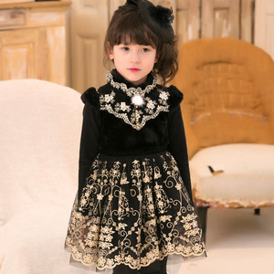 ชุดเดรสเด็กผู้หญิงแบบกระโปรงบานสไตล์เบสบอลขายส่ง ทำจากผ้าฝ้าย - Product Image 1