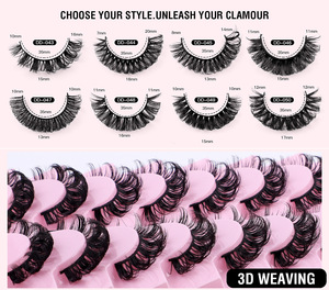 Faux <span class=keywords><strong>cils</strong></span> en bande avec logo personnalisé, <span class=keywords><strong>cils</strong></span> en vison 3D <span class=keywords><strong>de</strong></span> luxe, volume naturel, pour maquilleurs professionnels, <span class=keywords><strong>prix</strong></span> <span class=keywords><strong>de</strong></span> gros en vrac - Product Image 2