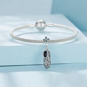 Ayakkabı kişiselleştirilmiş kazımayı kolye tasarımcı charm anahtarlık haçlı bilezik diy mücevherat vintage toptan gümüş 925 charms - Product Image 5