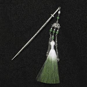 Maxfree Épingle à cheveux vintage style chinois pour femme, en alliage, avec pampille lotus, bâtonnets à cheveux Hanfu, 18 cm, accessoires capillaires - Product Image 5