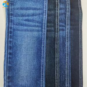 Tissu en denim sergé bleu non extensible 13,5 oz de haute qualité, lourd, résistant au rétrécissement, respirant, mélange de coton et de polyester pour hommes, femmes et garçons - Product Image 1