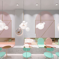 Vitrine de présentation alimentaire, présentoir de vente au détail alimentaire, service de conception professionnel personnalisé, étagère de présentation alimentaire pour boutique de bubble tea