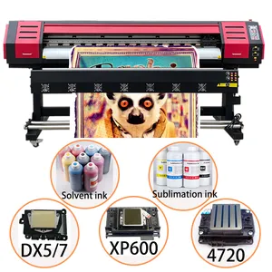 1.6m 에코 솔벤트 인쇄 프린터 기계 와이드 포맷 스티커 용 승화 인쇄 기계