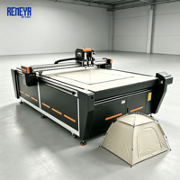Meja Pemotong Digital V Cutting Tool Akurasi Tinggi REMEYA untuk Kanvas Tebal Sistem Kekuatan Sobek