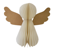 2Pcs Ornement d'ange en papier de Noël Décorations d'ange en papier de bricolage écologiques pour les arbres de Noël Fête de la maison