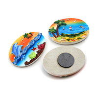 Aimants de réfrigérateur en résine époxy, souvenirs touristiques marins, tortues de mer, dauphins, crocodile, hippocampes, autocollants magnétiques