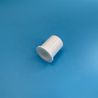 Crucible en céramique de zircone blanc 99% en forme de coupelle avec couvercle, pot en ZrO2