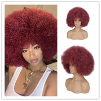 Perruque afro blanche en gros pour adultes, années 70 et 80, disco, cosplay, cheveux synthétiques, déguisement, accessoires hippie, couleur afro, perruques pour fête