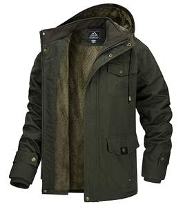 Chaqueta de Invierno Personalizada, Gruesa, Informal, de Trabajo, de Forro Polar, Cortavientos, de Algodón, Estilo Piloto, Chaqueta Cargo, Parka para Hombre - Product Image 2