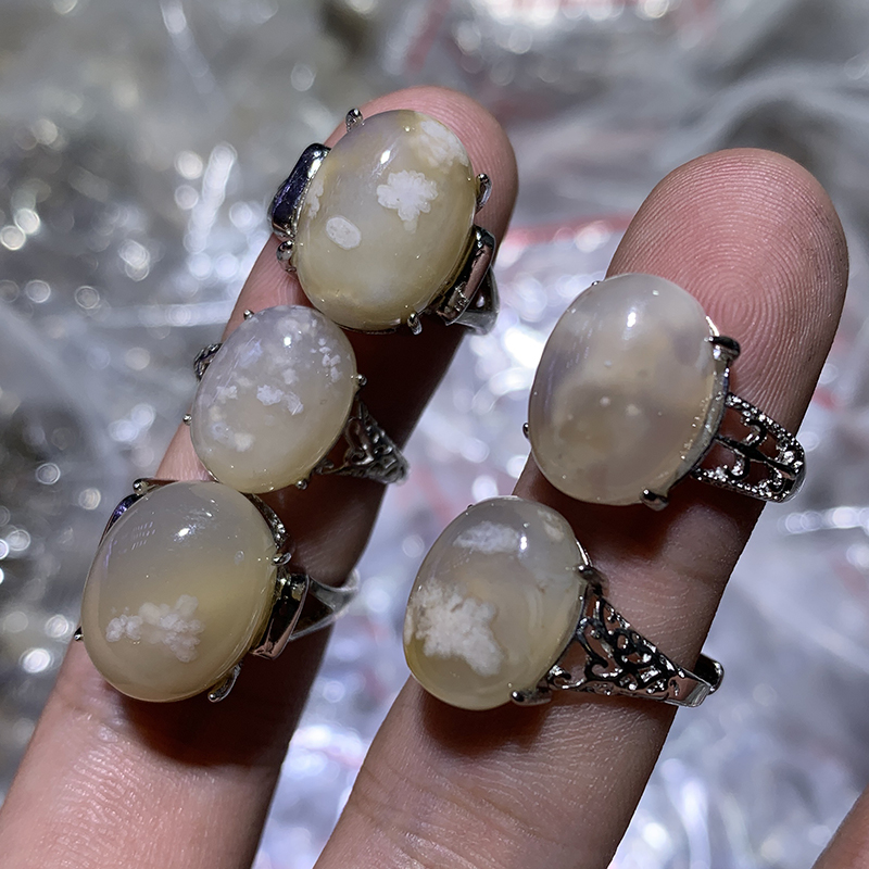 cherry blossom agate Ring