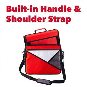 Free Sample BSCI 3 <b>Ring</b> Zipper <b>Binder</b> with Handle, Zip up Three D-<b>Ring</b> <b>Binder</b> Organizer Multi-Pocket Zippered <b>Binder</b> Bag - Product Image 2