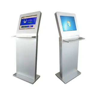 19 ''stand da pavimento digital signage touch screen chioschi display pubblicità con tastiera accetta Logo personalizzato