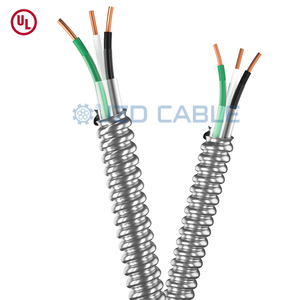 JZD кабель, стандарт UL, 14/2 низкого напряжения, 12/2 14/3, твердая сталь, бронированный кабель <span class=keywords><strong>BX</strong></span>, кабель 250 футов, твердый с алюминием - Product Image 5