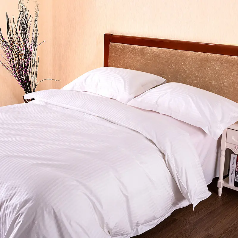Vua tấm Set mềm sợi nhỏ 4 mảnh hữu cơ nối đất tấm ga trải giường cottonsatin percale Ấn Độ tấm ga trải giường Cotton khách sạn
