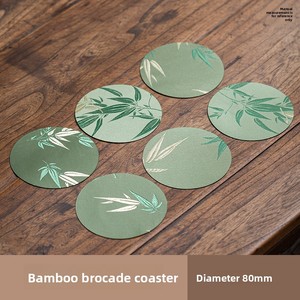 Yunsha Double-face tessuto cinese sottobicchiere impermeabile fiore collezione di erba per uso domestico cuscinetto isolante vassoio da tè - Product Image 6