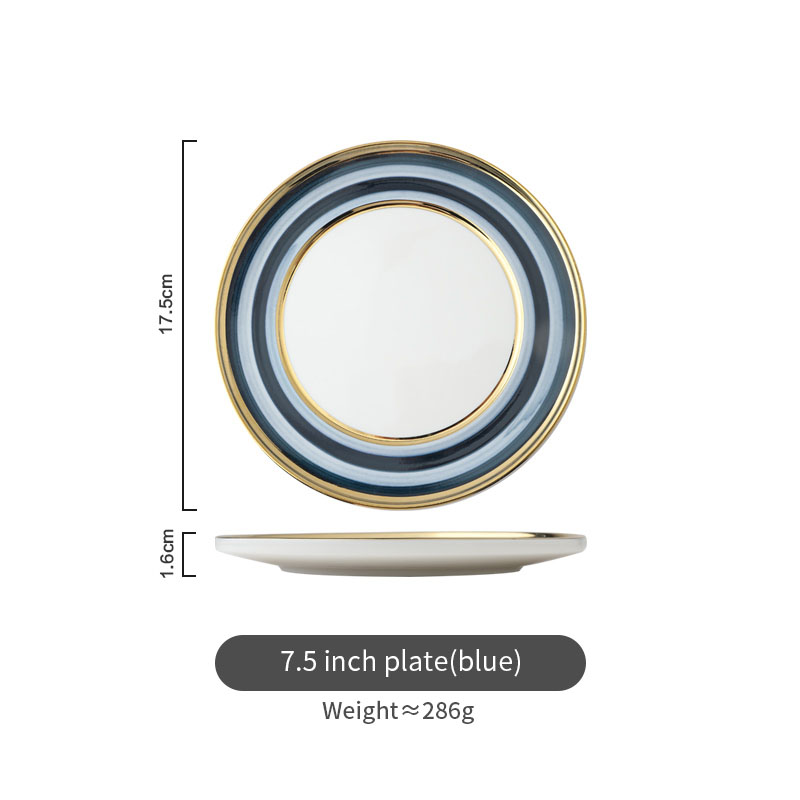 Assiette de 7,5 pouces (bleue)