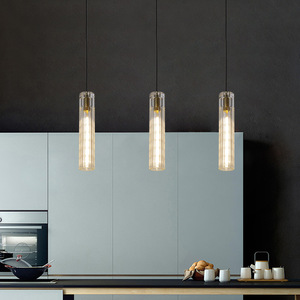 Lustre en cuivre massif de style nordique, luxe léger, tête unique, lampe en cristal postmoderne haut de gamme pour chambre à coucher et salle à manger - Product Image 5