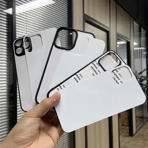 Étui à sublimation avec impression personnalisée Offre Spéciale aluminium Tpu 2d étui antichoc pour téléphone portable étui à sublimation vierge pour Iphone 15 14 13