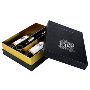 Personnalisé De Luxe En Carton de Vin Rouge Cadeau Boîtes D'emballage Avec Bouchons de Vin Inserts/Couvercle - Product Image 5