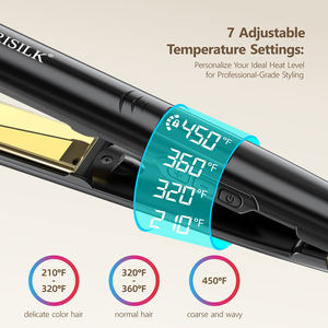 Fer à lisser professionnel personnalisé planchas de cabello 2 en 1 fer plat en titane à 450 degrés - Product Image 5